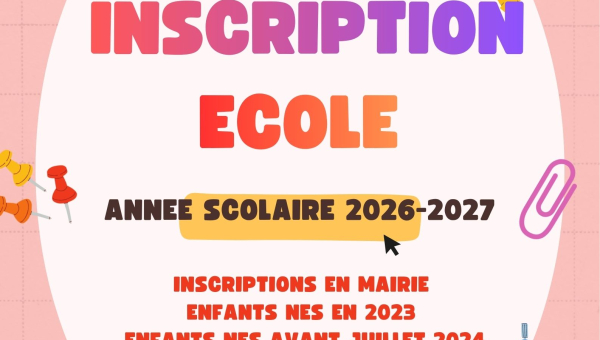 Inscription scolaire 2026